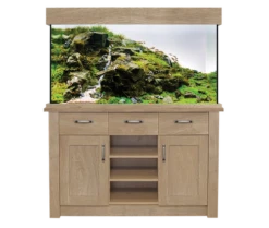 New Products 6 Aqua One Oakstyle Yorkshire Oak Aquarium And Cabinet 230 Litres
