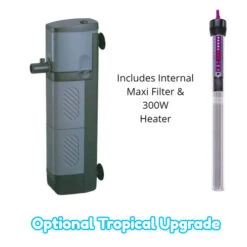 Aqua One AquaVogue 245 Litre Aquarium And Cabinet Black Gloss 8 Aqua One AquaVogue 245 Litre Aquarium And Cabinet Black Gloss -Serene Waters Aqua One Tropical Upgrade Maxi 104 and 300w Heater 07679.1674823823