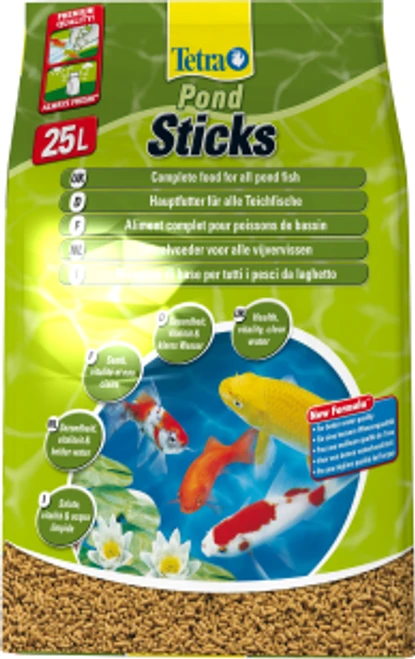 Tetra Pond Floating Food Sticks 25 Litre 3 Tetra Pond Floating Food Sticks 25 Litre