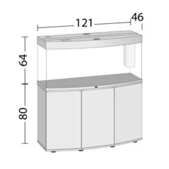 Juwel Vision 260 LED Aquarium And Cabinet Black -Serene Waters Vision 260 dimensions 92380.1572013917