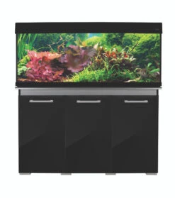 New Products 4 Aqua One AquaVogue 245 Litre Aquarium And Cabinet Black Gloss