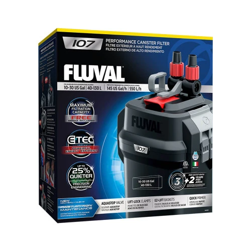 Fluval 107 Performance External Aquarium Canister Filter 3 Fluval 107 Performance External Aquarium Canister Filter