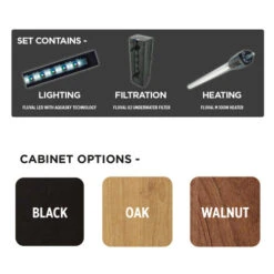 Fluval Roma 90 Walnut Aquarium & Cabinet -Serene Waters fluval aquarium walnut roma 90 20744.1695132121