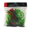 Hugo Kamishi Artificial Red / Green Plant Mix - Pack Of 5 -Serene Waters hugo kamishi RedGreen plastic mix 20cm 90856.1606837109
