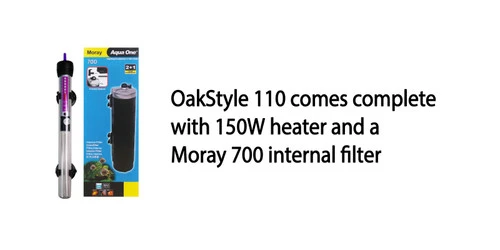 Aqua One Oakstyle Yorkshire Oak Aquarium And Cabinet 110 Litres 5 Aqua One Oakstyle Yorkshire Oak Aquarium And Cabinet 110 Litres - Image 3