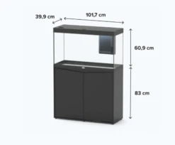 Aquatlantis Splendid 100 Black With Cabinet -Serene Waters splendid 100 aquarium dimnesions 14408.1638701499